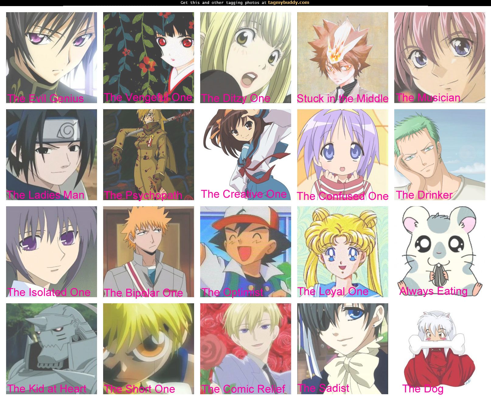 Anime Personalities